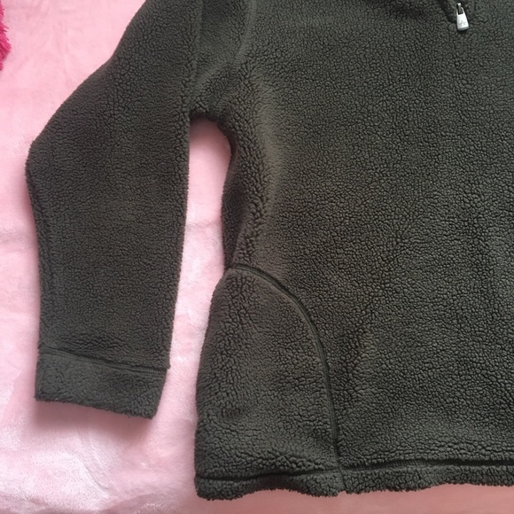 Men’s Brown Sherpa Fleece Quarter Zip (L) - Picture 4 of 14